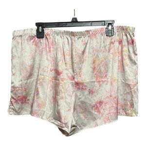 Stars Above Pink and Cream Floral Pajama Shorts XXL